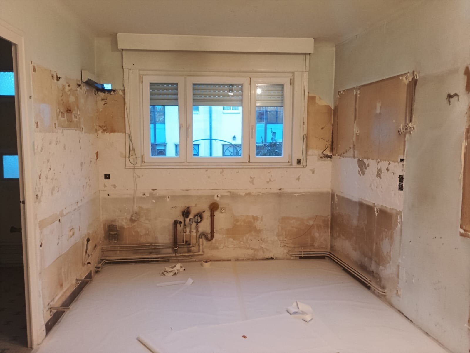 Travaux de rénovation de l'appartement